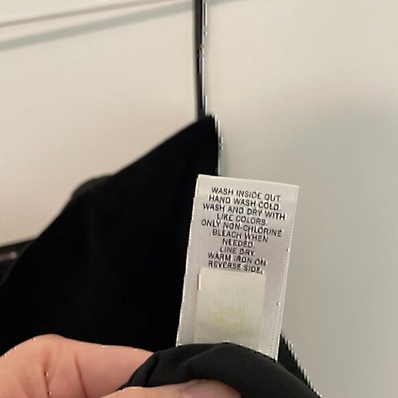 NEW NWT BANANA REPUBLIC Black Velvet Mixed Media Strapless Knee LBD Sheath Dress - Picture 10 of 12